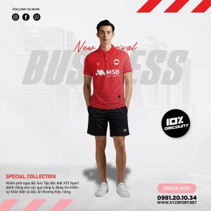 Áo Polo Công Ty MSB Thiết Kế Màu Đỏ
