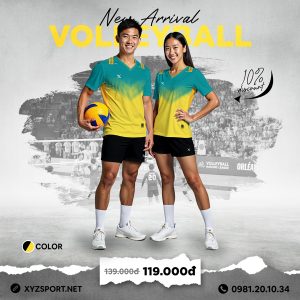 Đồ Thể Thao Bóng Chuyền Thiết Kế Mã BCX-105 Màu Xanh Ngọc