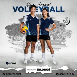 Đồ Thể Thao Bóng Chuyền Thiết Kế Mã BCX-18 Màu Tím Than