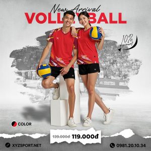 Quần Áo Bóng Chuyền Thiết Kế Mã BCX-23 Màu Đỏ