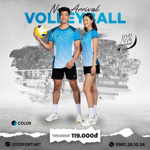 Đồ Thể Thao Bóng Chuyền Thiết Kế Mã BCX-40 Màu Xanh Ya