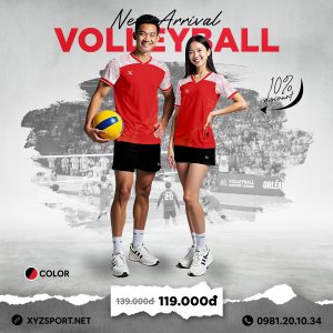 Đồ Thể Thao Bóng Chuyền Thiết Kế Mã BCX-41 Màu Đỏ