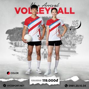 Đồ Thể Thao Bóng Chuyền Thiết Kế Mã BCX-63 Màu Đỏ