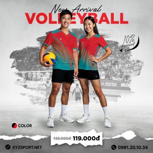 Đồ Thể Thao Bóng Chuyền Thiết Kế Mã BCX-71 Màu Đỏ