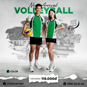 Đồ Thể Thao Bóng Chuyền Thiết Kế Mã BCX-98 Màu Xanh Két
