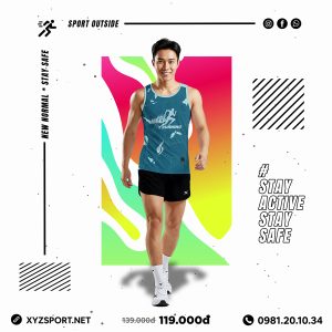 Quần Áo Thể Thao Chạy Bộ Thiết Kế Mã CBX-09 Màu Xanh Lý