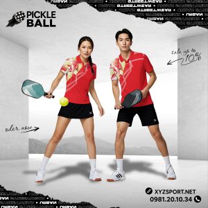 Đồ Tập Pickleball Phong Cách Mã PKX-64 - Màu Đỏ Rực