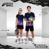 Bộ Trang Phục Pickleball Nam Nữ Màu Tím Than PKX-35