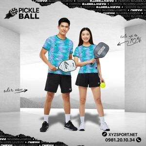 Áo Thể Thao Pickleball PKX-25 Màu Xanh Ngọc Pha Tím – Thiết Kế Năng Động, Chất Liệu Thoáng Mát