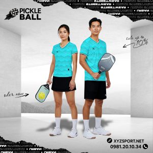 Áo Pickleball Unisex Màu Xanh Ngọc Mã PKX-34 - Năng Động Và Thoáng Mát