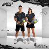 Quần Áo Thể Thao Pickleball Chuyên Biệt Màu Đen PKX-39 Với Họa Tiết Cam Cá Tính