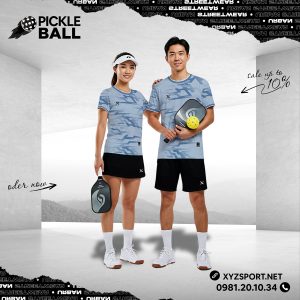 Quần Áo Thể Thao Pickleball Mã PKX-47 Xanh Xám Độc Lạ