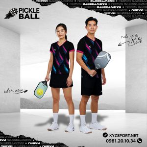 Quần Áo Pickleball Màu Đen PKX-41 Sang Trọng Và Năng Động