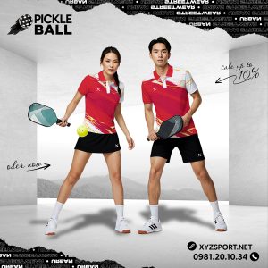 Áo Polo Thể Thao Pickleball PKX-08 Màu Đỏ Năng Động