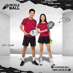 Bộ Quần Áo Pickleball Màu Đỏ PKX-43 Cho Nam Nữ Năng Động