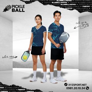Thiết Kế Áo Thể Thao Pickleball Màu Tím Than Mã PKX-38