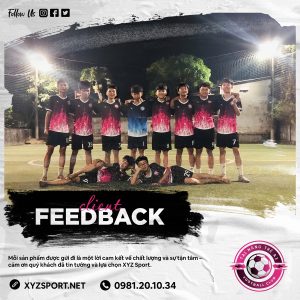 Feedback Áo Đội Bóng Thiết Kế Gradient Đen Hồng - Tùy Chỉnh Cá Nhân Hóa