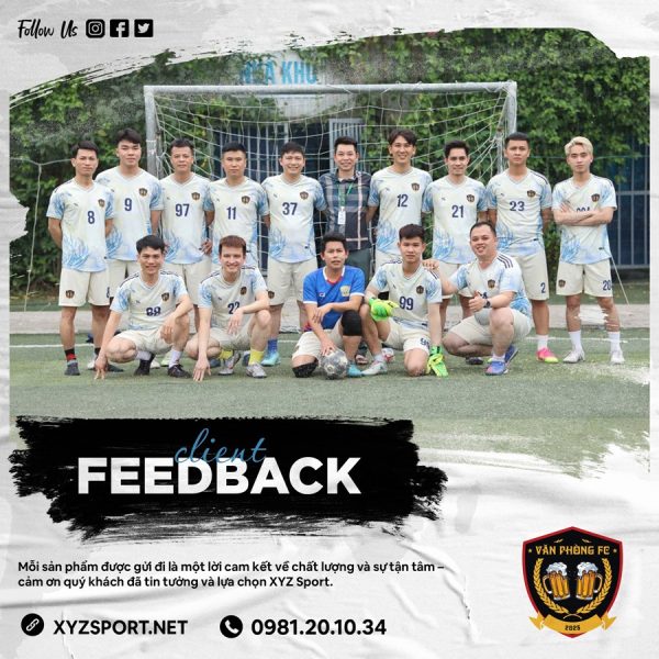 Mẫu Đồng Phục Bóng Đá Văn Phòng FC Màu Vàng Kem