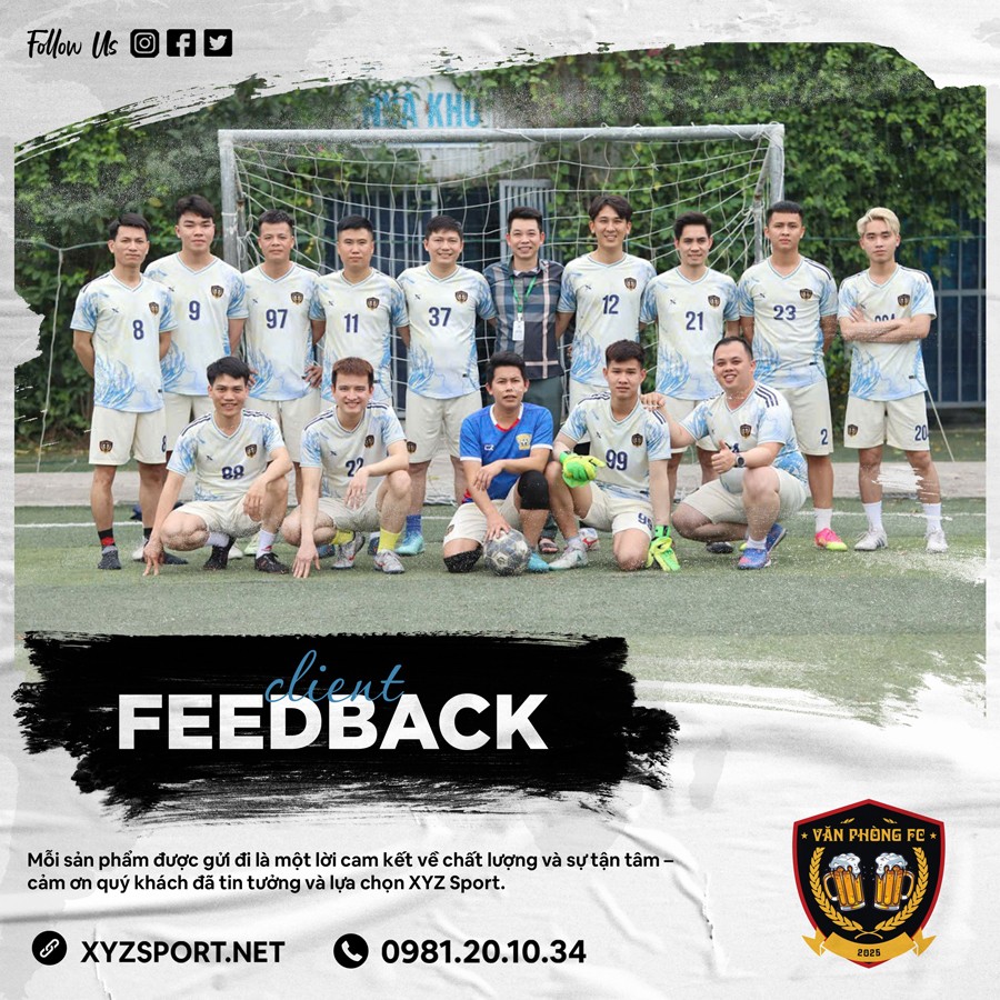 Đồng phục Văn Phòng FC - phong cách trẻ trung, thoải mái