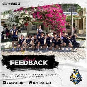 Hình Ảnh Feedback Quần Áo Bóng Chuyền Màu Tím Than Đặt May Tại Xyz Sport