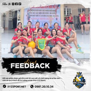 Hình Ảnh Feedback Áo Quần Bóng Chuyền Nữ Màu Đỏ Năng Động