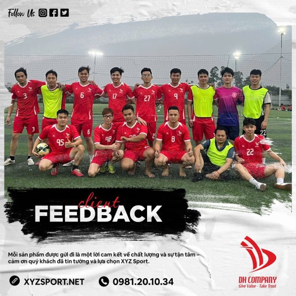 Feedback Đồng Phục Bóng Đá Màu Đỏ - Thiết Kế Nổi Bật