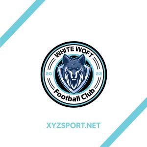 Logo WHITE WOLF Football Club Màu Tím Than