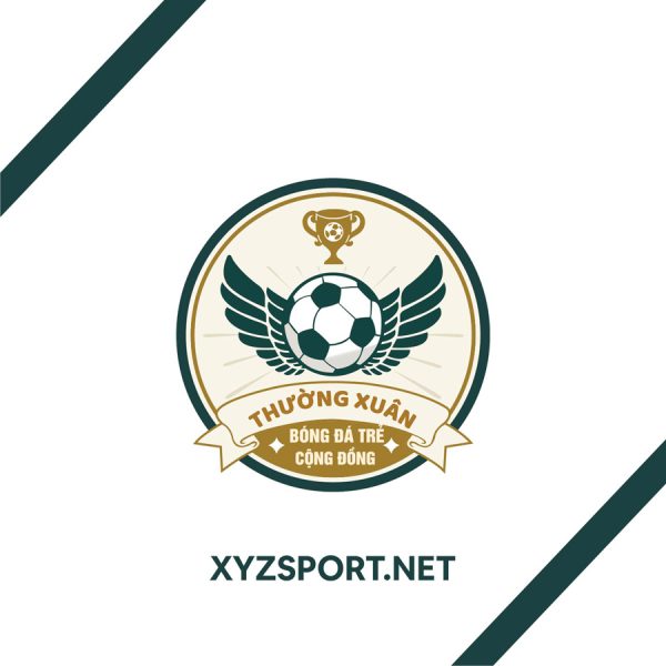 Logo Thường Xuân | Bóng Đá Trẻ Cộng Đồng – Phiên Bản Màu Xanh Liver Truyền Cảm Hứng