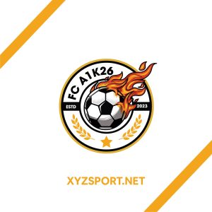 Logo FC A1K26 - Phiên bản vàng đen tiếp lửa đam mê