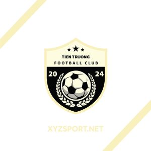 Logo Tien Truong Football Club – Đen Phối Vàng Kem