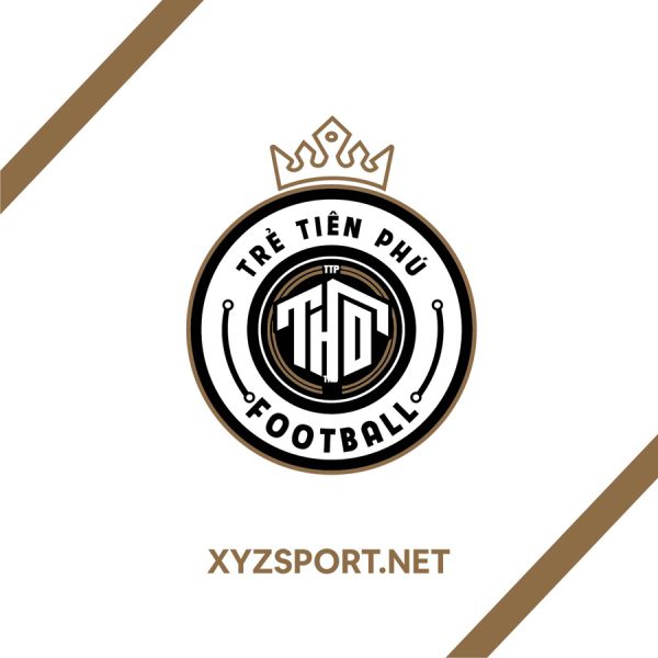 Logo Trẻ Tiền Phú Football Phiên Bản Màu Nâu Đồng Đẳng Cấp