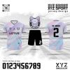 Áo Bóng Đá XYZ Pastel Gradient Hồng Tím - Mẫu Demo 2