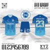 Áo Đá Bóng Xanh Dương Đậm Nhạt - Mẫu Demo 29