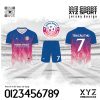 Bộ Quần Áo Thể Thao Minh Phát FC Xanh Dương Hồng Trắng - Mẫu Demo 35