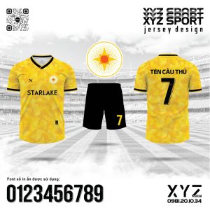 Bộ Quần Áo Thể Thao XYZ Sport - Vàng Tươi Năng Động
