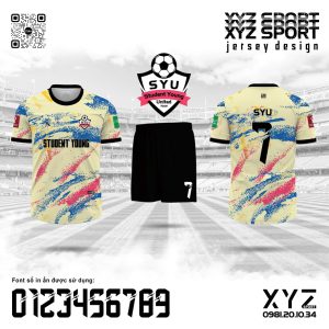Đồng Phục Thể Thao Student Young United - Tông Vàng Kem Năng Động