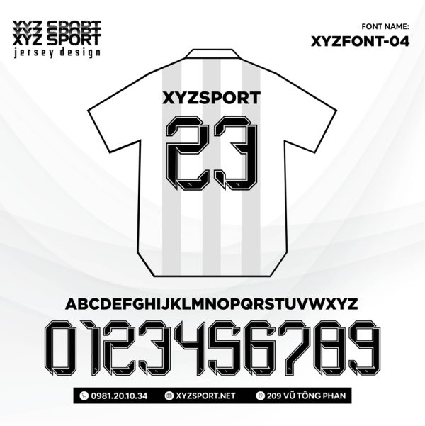 Font XYZFONT-04 Cá Tính,Chuyên Nghiệp