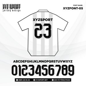 Mã Font XYZFONT-05 Mạnh Mẽ,Phong Cách