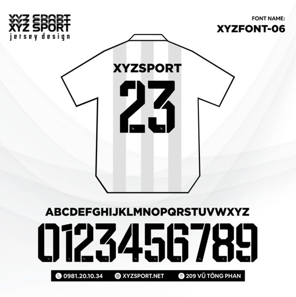 Mẫu Font XYZFONT-06 Chất Lượng