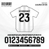 Mẫu Font Số LALIGA 23-24 - Phong Cách Tối Giản, Dễ Đọc