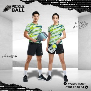 Quần Áo Pickleball Thiết Kế Đặc Biệt PKX-50 – Tông Xanh Lá Năng Động