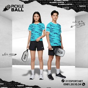 Áo Pickleball Thiết Kế Cao Cấp Mã PKX-07 - Xanh Ngọc Độc Lạ