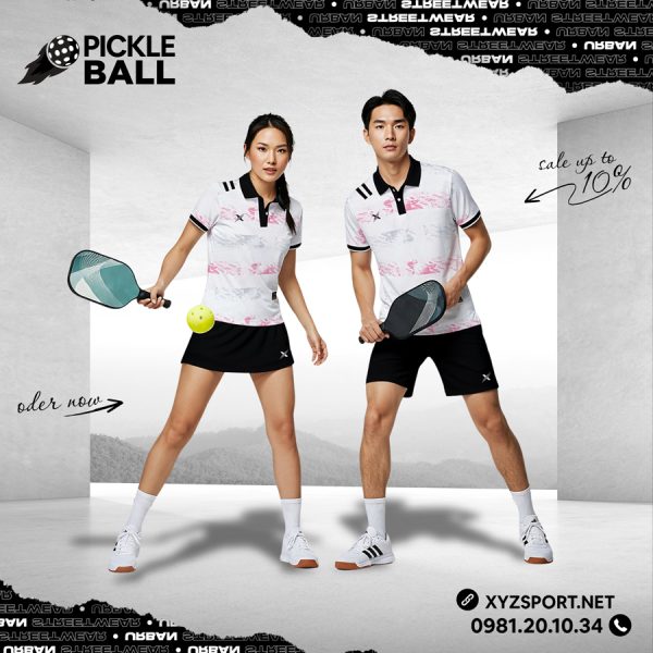 Bộ Đồ Thể Thao Pickleball Đẹp Màu Trắng - Mã PKX-54