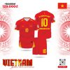 Bộ Quần Áo Bóng Đá Đỏ Tươi HA PRO XYZ Vietnam Training 23 - Tinh Thần Việt Rực Lửa