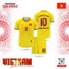 Mẫu Áo Đội Tuyển Việt Nam Sân Tập Màu Vàng Tươi - Phiên Bản 2025
