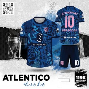 Quần Áo Bóng Đá ATLENTICO Third Kit Màu Tím Than