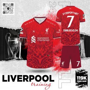 Bộ Đồ Thể Thao Liverpool Training Màu Đỏ Màu Chính Hãng