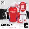 Bộ Quần Áo Bóng Đá Arsenal Home Kit 2025 - Màu Đỏ Truyền Thống