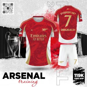 Áo Tập Arsenal Màu Đỏ – Thể Thao Và Đẳng Cấp