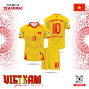 Áo Bóng Đá Đội Tuyển Việt Nam Màu Vàng – Rực Rỡ
